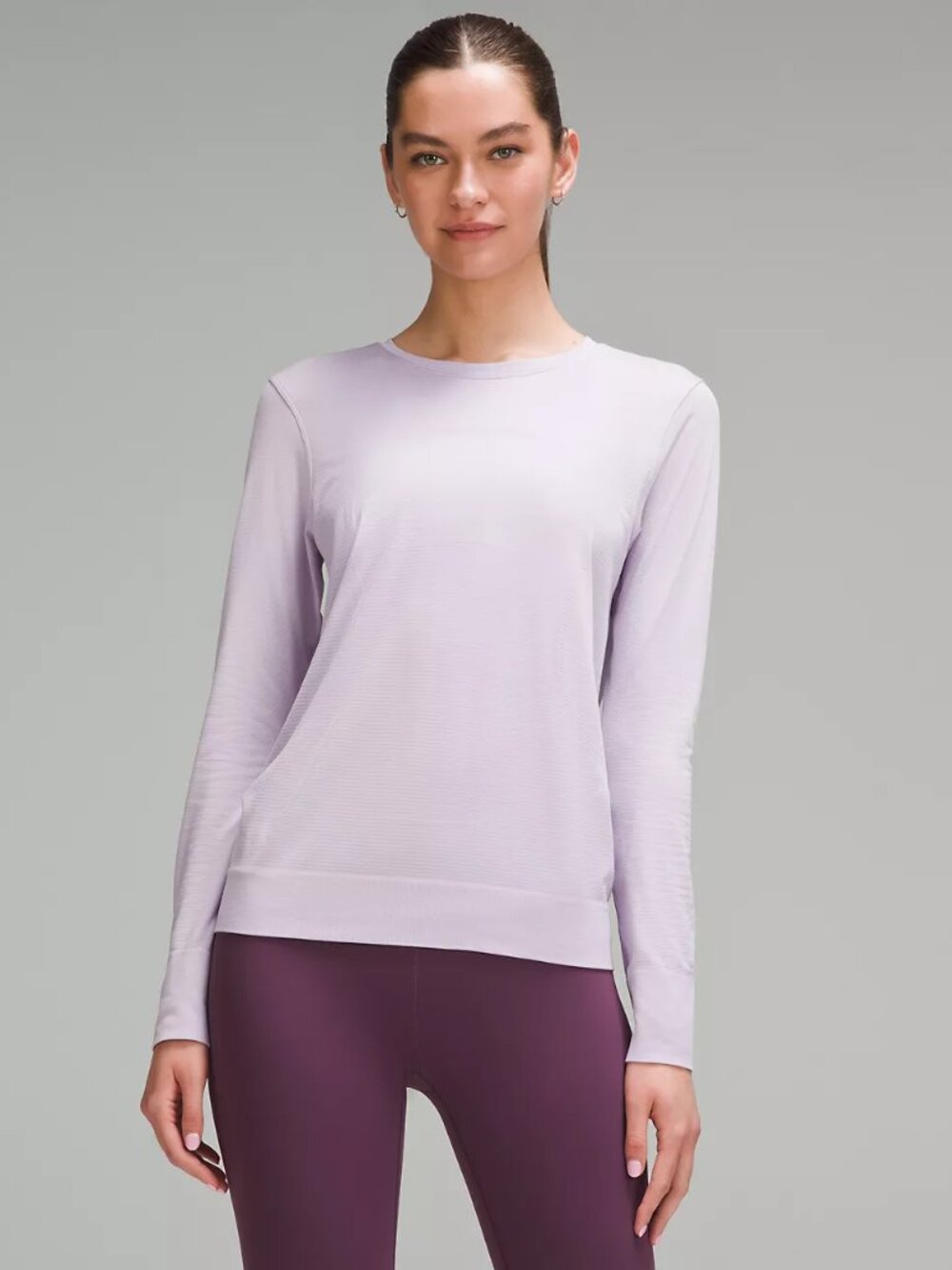 Lululemon Swiftly Relaxed Long Sleeve Lilac Ether Size 14 Tag Included